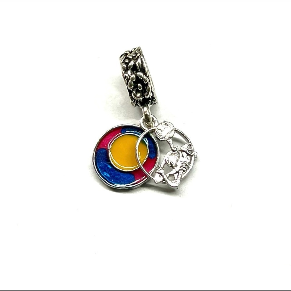 Skeleton Man Colorful Moon Sky European Charm - Collectable Character Edition
